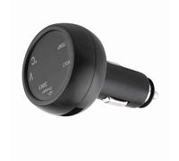 BTOSEP Cigarette Lighter USB Fast Charging Adapter with Voltmeter and Thermometer for 12V-24V Vehicles Black 1 Unit (Blue Red)