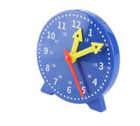 BTOSEP Clock Model Teaching Aid Educational Toy for Children Learning Time Concepts in Primary School with Durable Plastic Design (Blue)