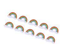 BTOSEP Colorful Cloud Embroidery Patch Kit for Sewing and Decoration Supplies, 10Pcs for Most Fabrics