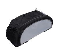 BTOSEP Cycle Rear Rack Bag Reflective Trim Easy Access Design for Nighttime Rides 1 Unit (Black Grey)