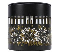 BTOSEP Decorative Solar Wall Light Unique Sunflower Pattern Iron Solar Powered Fence Light for Outdoor Garden 1pc