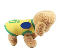BTOSEP Dog World Cup T Shirt Vivid Cute Soft Breathable Vest for Summer Activities Polyester 1 Pack (#1)