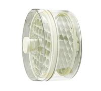 BTOSEP Double Layer Round Ice Box for Large Capacity Ice Cube Making Molds for Gatherings, Durable ABS and PET Material (White)