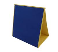 BTOSEP Double-Sided Felt Teaching Board, Portable Foldable Freestanding Educational Tool for Preschoolers, Quiet Book, 44 X 43.5cm (Blue Black)