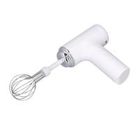 BTOSEP Electric Hand Mixer Compact and Efficient for Salad Dressing, 3 Levels Cordless Whisk for Kitchen Use (White)