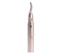 BTOSEP Electric Heated Eyelash Curler Handheld 2 in 1 Long Lasting Styling Eyebrow Trimmer Eyelash Makeup Tools for Travel Home (Champagne Gold)