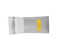 BTOSEP Explosion Proof Lithium Battery Safety Bag for Airplane Model Battery, Fireproof and Heat-Resistant for Home Workshop 3.9x7.9in Silver