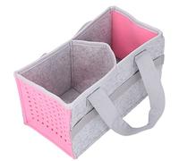 BTOSEP Felt Cloth Portable Carrying Storage Bag for Toniebox Player Starter Set, Space-Saving Foldable Case for Music Accessories, Great for Kids, Thick Felt Material (Pink)