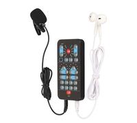 BTOSEP Handheld Portable Voice Changer with 8 Sound Effects for Online Games Multifunctional Voice Disguiser for Phone Tablet Black