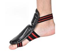 BTOSEP Instep Guards with EVA Padding for Boxing Muay Thai MMA Sports, Comfortable Elastic Fit, 1 Pair, Available in Black and Red, 9.4"x5.5" (Black)