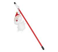 BTOSEP Interactive Cat Wand Toy, Funny Plastic Santa Claus Stick for Cats, 12in Long, Perfect for Indoor Playtime