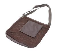 BTOSEP Large Capacity Mesh Picking Bag with Adjustable Strap for Mushroom and Foraging in Khaki Color