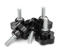 BTOSEP M10 Knob Bolt, Durable Five-Star Twist Handle with Strong Locking Mechanism for Woodworking Projects, 30mm Diameter, 5 Pcs
