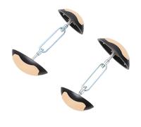 BTOSEP Mini Adjustable Shoe Stretcher for Women with Wide Feet Durable Anti-Slip Expander Relieves Foot Discomfort 1 Pair (Dark Black)