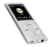 BTOSEP MP3 Player Stylish Multifunctional Lossless Sound Slim 1.8 Inch LCD Screen Portable MP3 Music Player (Silver)