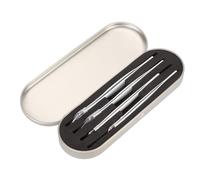 BTOSEP Precision Eyelash Extension Tweezers Stainless Steel Durable Set for Individual Lash Artists 4 Tweezers
