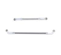 BTOSEP RC Steering Rod Linkage Set for SCX10 III 90mm Aluminum Alloy Durable Pull Rod for Enhanced Handling (Silver)