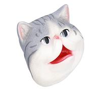 BTOSEP Realistic Cat Hand Puppet Open Mouth Fun Interactive Toy for Kids Storytelling Parties PVC Size 5.3 X 5.3 X 4.5in