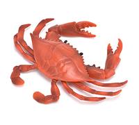 BTOSEP Realistic Crab Model Educational Toy for Kids, Durable Plastic Marine Animal Model, Perfect Desk Decoration, 17.5 X 2.3cm (PL127-777 Red Crab (0.072kg))