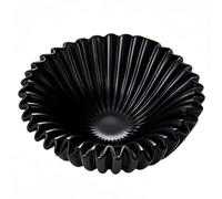 BTOSEP Resin Scallop Bowl with Unique Texture (A Style Black) | Durable material, Easy to clean, Versatile decorative piece, Ideal for storage