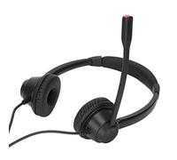 BTOSEP RJ9 Phone Headset Comfortable Binaural Noise Cancelling with Volume Control for Office and Call Center Black