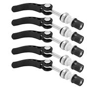 BTOSEP Seatpost Clamps Quick Release Durable Aluminum Alloy Clips for Various Bicycles - 5 Pcs Pack (Black)