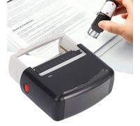BTOSEP Self Inking Stamper Letter Number Symbol Refillable Automatic Press Stamper for Office School Home 58x22MM Black