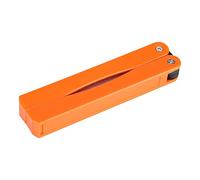 BTOSEP Sharpening Stone, 400 600 Grit Double Sided Whetstone for Kitchen Tools Scissors Shave Tool, with Folding Plastic Shell for Outdoor Camping Hiking (Yellow)
