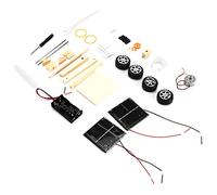 BTOSEP Solar Powered Science Car Model Kit for Kids - DIY Educational Electric Motor Assembly Project - Wooden Toy