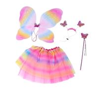 BTOSEP Spring Porch Goose Outfit, Fairy Costume Adjustable Fit | Durable polyester, fits 23 inch geese, versatile outdoor decor, includes dress, wings, crown