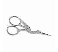 BTOSEP Stainless Steel Scissors, Crane Shape Embroidery Sewing Tool with Points for Dressmaking Fabric Craft Cutting (Silver)