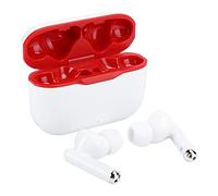BTOSEP T06 Bluetooth 5.0 Earphone Stylish True Wireless Earbuds with Noise Reduction for Sports Activity Ergonomic Design Black White (White Red)