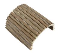 BTOSEP Wood Hamster Tunnel Safe Eco-friendly Bendable Bridge for Small Animals, Promotes Exercise for Gerbil Guinea Pig Chinchilla, Shrub Material (20 * 40CM)