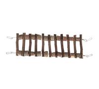 BTOSEP Wooden Climbing Ladder Flexible and Durable Bridge for Parrots and Small Animals Natural Wood (40CM)