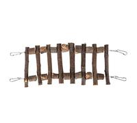 BTOSEP Wooden Climbing Ladder Flexible and Durable Bridge for Parrots and Small Animals Natural Wood (30CM)