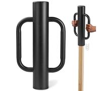 Btowin VCF 12LB Post Driver with Handle, Heavy Duty Black Fence Post Driver Fence Post Rammer, 43cm Hand Post Pounder with Handle for U Fence Post/Wooden Post/U-Channels/Sign Posts