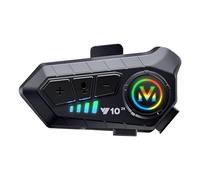 BTQILEYOO Y10-2X Motorcycle Helmet Bluetooth Headset, Dual 300m intercom, Bluetooth 5.3 Headphone, Smart Noise Reduction, HiFi Level Sound Quality, IPX6 Waterproof, Compatible with All Helmets