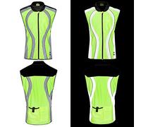 BTR High Visibility Cycling and Running Yellow Reflective Gilet