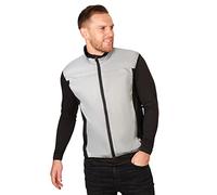 BTR High Visibility Reflective Silver Running and Cycling Gilet and Vest. Classic No Pockets & Shorter Front. XL (44-46 Inches)