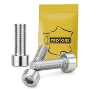 BTR Screws M6 x 12 mm: Pack of 5 Stainless Steel Screws for Washers, Nuts, Hex Bolts, Cylinder Head, A2 Steel, Round Head, Metal, Rustproof, DIN 912
