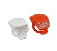 BTR Silicone Bicycle Front and Rear LED Bike Lights. 1 Red & 1 White 4163001
