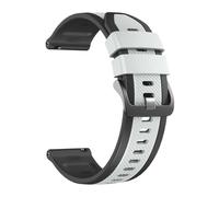 BTRHKMN 22mm Sports Watchband For M42 P86 C81 V76 Silicone Wrist Strap For P82 C63 P71 M41 M40 V73 I30 Soft Replace Bracelet(BLACK WHITE)
