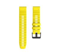 BTRHKMN 26mm 22mm Band For Fenix 6X/6X Pro/5/3 Soft Silicone Strap For Fenix 6/6 Pro/5X/5 Plus Watchband Bracelet(Yellow,26mm-Fenix 6X 6X Pro)