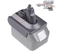 BTRUI for Dyson V6 Battery Adapter for Makita 18V Battery to V6 Absolute/Motohead/Animal+Fluffy/DC58 DC59 DC61 DC62 SV04 SV09 Vacuum Converter (MT18V6 Adapter only)