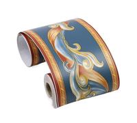 BTRYLDCFA Frame Baseboard 10Meter PVC Waterproof Waist Line Pastoral Style Self Adhesive Wall Skirting Line Wallpaper Living Room Decor Border Wall Sticker(14)