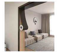 BTRYLDCFA Frame Baseboard Self-Adhesive Wood Grain Door Frame Decorative Stickers Line Skirting Border Waistline(Black,15cmX5M)