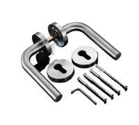 BTRYLDCFA Universal Door Handle 1set Stainless Steel Universal Door Knob Bedroom Split Door Lock Handle Door Handle Hardware Door Handles for Interior Doors(B)