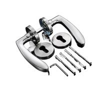 BTRYLDCFA Universal Door Handle 1set Stainless Steel Universal Door Knob Bedroom Split Door Lock Handle Door Handle Hardware Door Handles for Interior Doors(F)