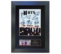 BTS #1 Boy Band Signed Reproduction Autograph Mounted Photo Quality Print A4#759