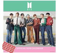 BTS Bangtan Boys Calendar 2026 Official Square Wall Calendar Gift Present with Free Organising Stickers
